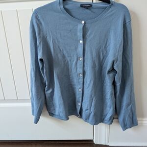 Blue Cardigan Sweater